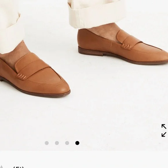 Madewell Tan Leather Loafers - Picture 3 of 9